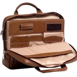 McKlein S Series Laptop Briefcase, Brown Leather (15474)