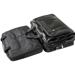 McKlein S Series Laptop Briefcase, Black Leather (15715)