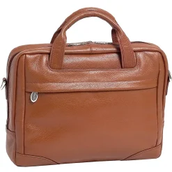 McKlein S Series Laptop Briefcase, Brown Leather (15484)