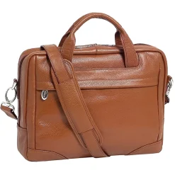 McKlein S Series Laptop Briefcase, Brown Leather (15484)