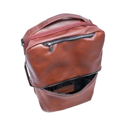 McKlein U Series East Side Laptop Backpack, Brown Leather (18874)