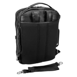 McKlein U Series East Side Laptop Backpack, Black Leather (18875)