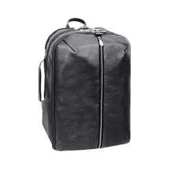 McKlein U Series Englewood Laptop Backpack, Black Leather (78895)