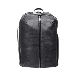 McKlein U Series Englewood Laptop Backpack, Black Leather (78895)