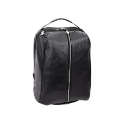 McKlein U Series South Shore Laptop Backpack, Black Leather (18885)
