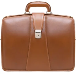 McKlein V Series, HARRISON, Top Grain Cowhide Leather,Partners Laptop Briefcase, Brown (83384)