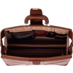 McKlein V Series, HARRISON, Top Grain Cowhide Leather,Partners Laptop Briefcase, Brown (83384)