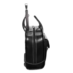 McKlein W Series Laptop Briefcase, Black Leather (96185A)