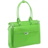McKlein W Series, WINNETKA, Genuine Cowhide Leather,Ladies' Laptop Briefcase w/ Removable Sleeve, Green (94831)