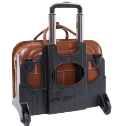 McKlein WILLOWBROOK W Series Laptop Briefcase, Brown Genuine Leather (94984)