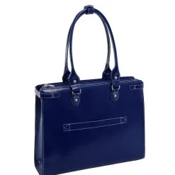 McKlein WINNETKA W Series Laptop Briefcase, Navy Genuine Leather (94837)