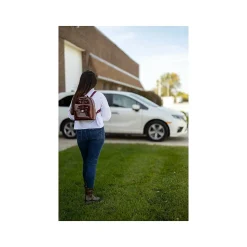 McKleinUSA ACADIA Mini Bow Backpack with Coin Purse, Red (99716)