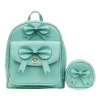 McKleinUSA ACADIA Mini Bow Backpack with Coin Purse, Aqua Blue (99718)
