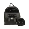 McKleinUSA ACADIA Mini Bow Backpack with Coin Purse, Black (99715)