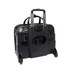 McKleinUSA Berkeley W Series Leather Rolling Briefcase, Black (97045)