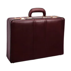 McKleinUSA Coughlin V Series Leather Expandable Attache, Burgundy (80466)