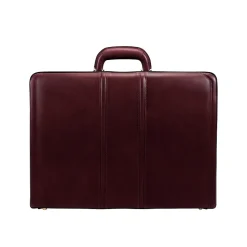 McKleinUSA Coughlin V Series Leather Expandable Attache, Burgundy (80466)