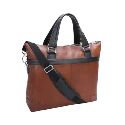 McKleinUSA EASTWARD U Series Leather Pocket Briefcase, Brown (18390)