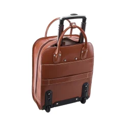 McKleinUSA L Series UPTOWN Ladies' Leather Rolling Briefcase, Brown (97694)