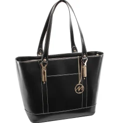 McKleinUSA Leather Ladies' Tote with Tablet Pocket, Black (4T9994)
