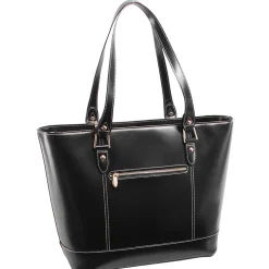 McKleinUSA Leather Ladies' Tote with Tablet Pocket, Black (4T9994)