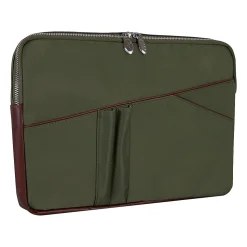 McKleinUSA N Series CRESCENT Nylon Laptop Sleeve for 14" Laptops, Green (18331)