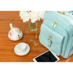 McKleinUSA OLYMPIA Business Laptop/Tablet Backpack, Aqua Blue (99568)