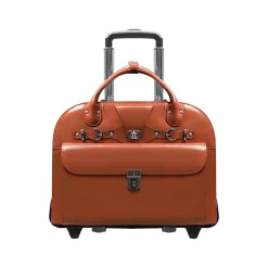 McKleinUSA Roseville W Series Leather Check-Point Friendly Briefcase, Brown (96644)