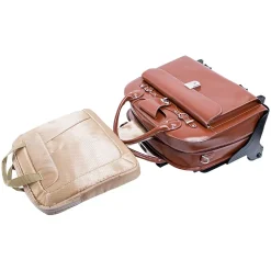 McKleinUSA Roseville W Series Leather Check-Point Friendly Briefcase, Brown (96644)