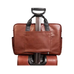 McKleinUSA SOUTHPORT U Series Leather Dual Compartment Briefcase, Brown (19100)