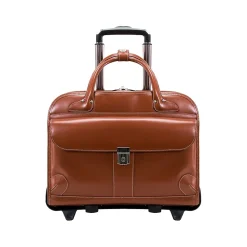 McKleinUSA W Series LAKEWOOD Ladies' Leather Check-Point Friendly Briefcase, Brown (96614)