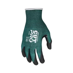 MCR Safety Cut Pro Hypermax Fiber/Nitrile Work Gloves, XS, A2 Cut Level, Green/Black, Pair (96782XS)