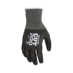 MCR Safety Cut Pro Hypermax Fiber/Polyurethane Work Gloves, Black, S, Pair (92721S)