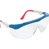 MCR Safety® Tomahawk® Safety Glasses, Red/White/Blue, Clear, Anti-Fog