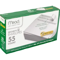 Mead Kraft Self Seal Security Tinted #6 Business Envelope, 3 5/8" x 6 1/2", 55/Box, 12 Boxes/Bundle (MEA75030-12)