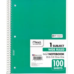 Mead Spiral 1-Subject Notebook, 8