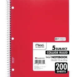 Mead 5-Subject Notebook, 8.5