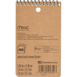 Mead 1-Subject Notebooks, 3