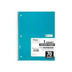 Mead 1-Subject Notebooks, 8
