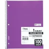 Mead 1-Subject Notebooks, 8" x 11", College Ruled, 100 Sheets, Each (6622)