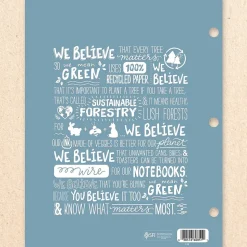 Mead We Mean Green 3-Hole Punched 2-Pocket Paper Folders, Assorted Colors (330000F)