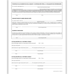 Medical Arts Press® Dental Registration and Medical History Form, Spanish