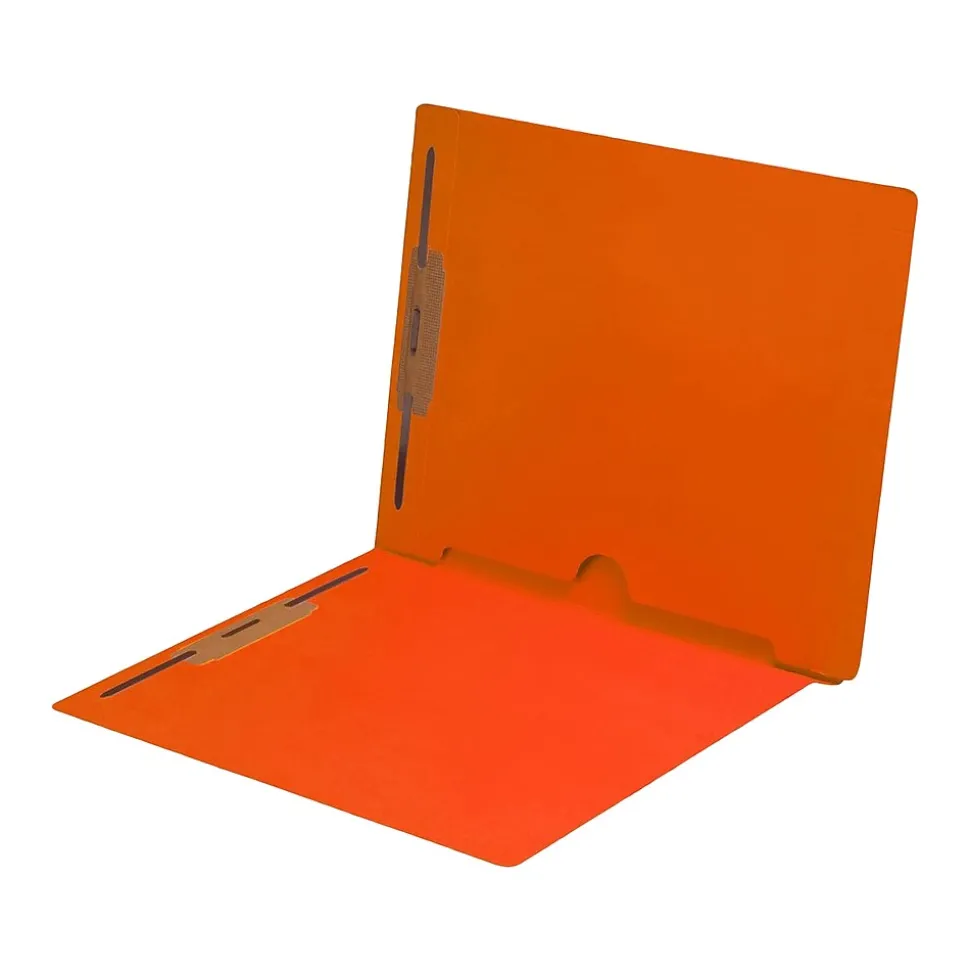 Medical Arts Press End Tab File Folder, Straight Cut, Letter-Size, Orange, 250/Carton (S-09019-ORG-B)