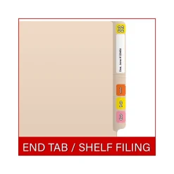 Medical Arts Press End Tab File Folder, Straight-Cut, Letter Size, Manila, 50/Box (S-01103-50-3)