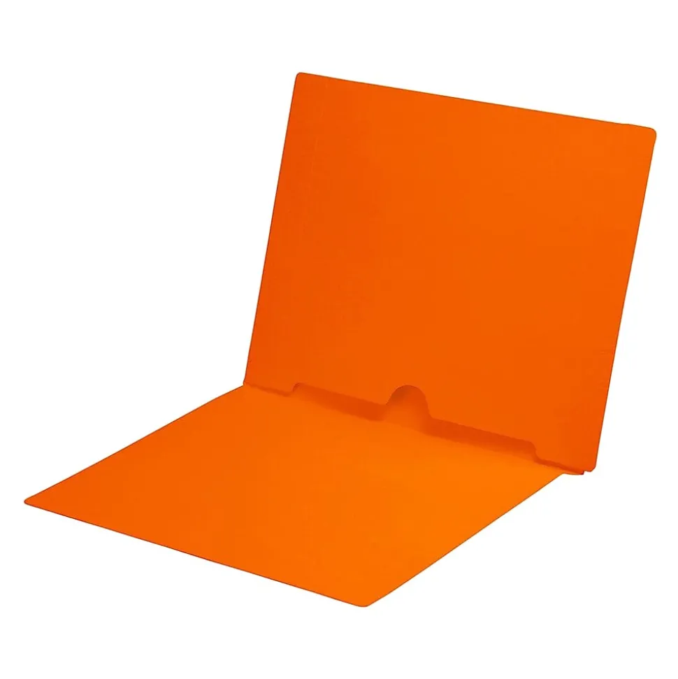 Medical Arts Press End Tab File Folder, Straight Cut, Letter-Size, Orange, 50/Box (S-09017-ORG)