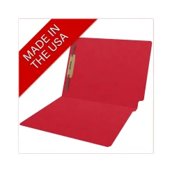 Medical Arts Press Heavy Duty End Tab File Folder, Straight-Cut, Letter Size, Red, 40/Box (S-09461-RED)