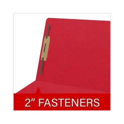 Medical Arts Press Heavy Duty End Tab File Folder, Straight-Cut, Letter Size, Red, 40/Box (S-09461-RED)