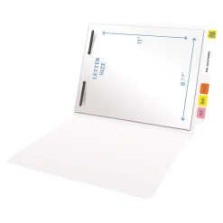 Medical Arts Press Heavy Duty End Tab File Folder, Straight-Cut, Letter Size, White, 40/Box (S-09461-WHT)
