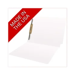 Medical Arts Press Heavy Duty End Tab File Folder, Straight-Cut, Letter Size, White, 40/Box (S-09461-WHT)