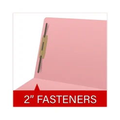 Medical Arts Press Heavy Duty End Tab File Folder, Straight-Cut, Letter Size, Pink, 40/Box (S-09461-PNK)